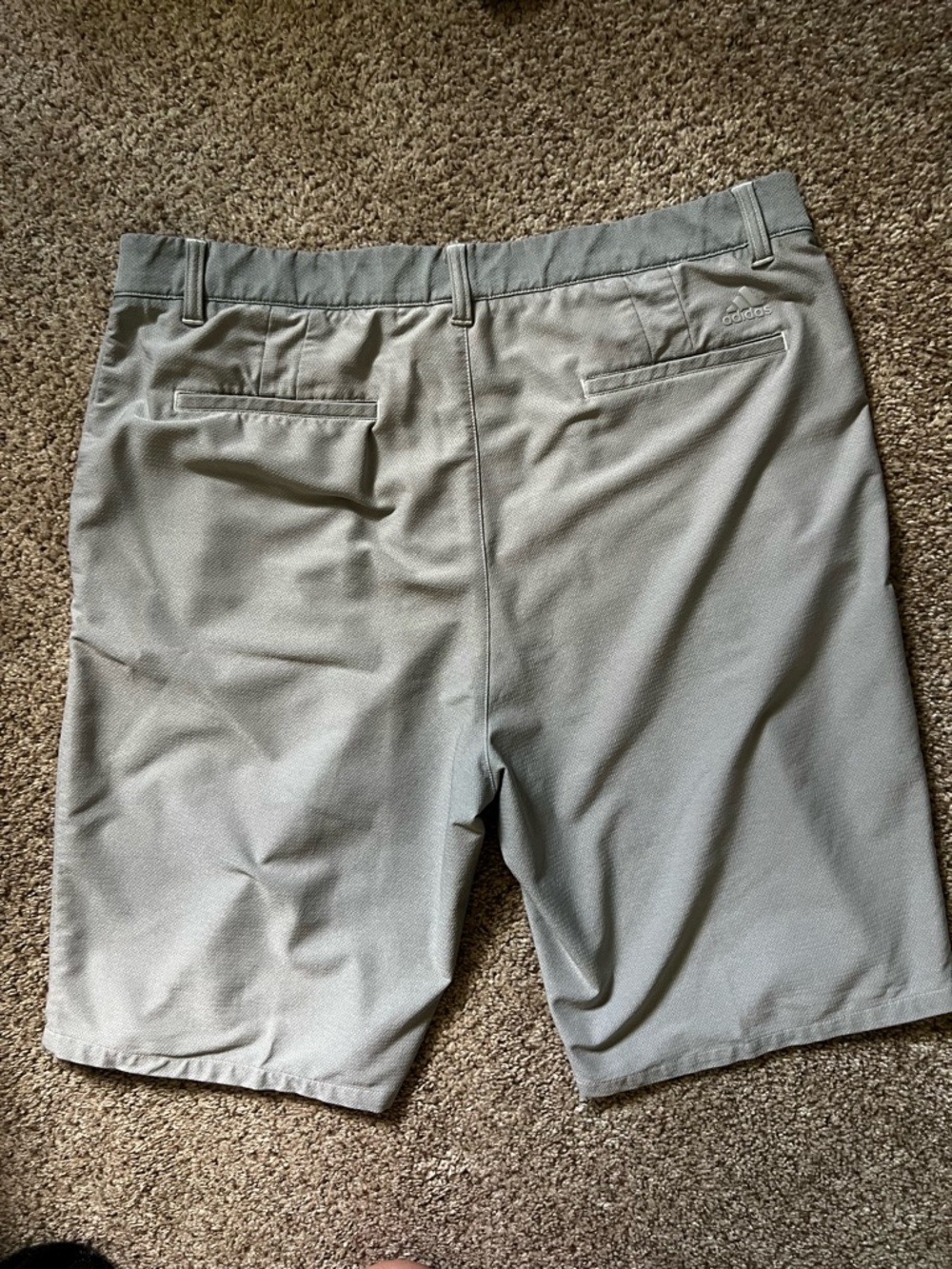adidas Men's Light Gray Athletic Golf Shorts - Picture 2 of 8